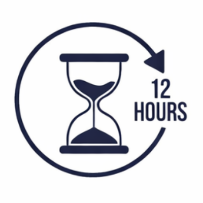 LASTS UPTO 12 HOURS